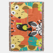 Couverture Décor d'animaux de la jungle de pépinière (devant Vertical)