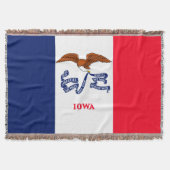Couverture Décor Design du drapeau de l'État de l'Iowa (Devant)