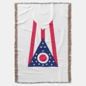 Couverture Décor design du drapeau de l'État de l'Ohio (devant Vertical)