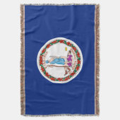 Couverture Décor design du drapeau de l'État de Virginie (devant Vertical)