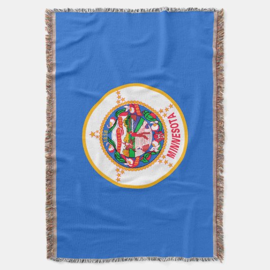 Couverture Décor Design du drapeau de l'État du Minnesota (devant Vertical)