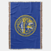 Couverture Décor Design du drapeau de l'État du Nebraska (devant Vertical)