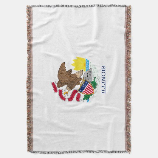 Couverture Décor design du drapeau de l'Illinois (devant Vertical)