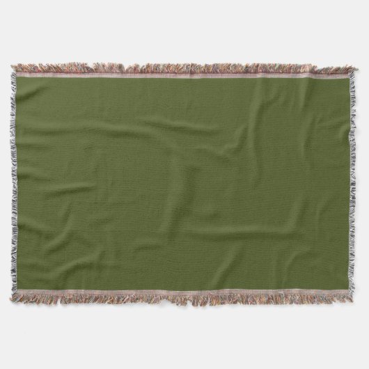 Couverture Décor vert Olive Customiser facilement (Devant)