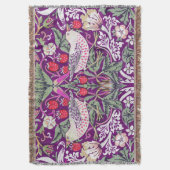 Couverture Décoratif Violet William Morris Strawberry Thief  (devant Vertical)