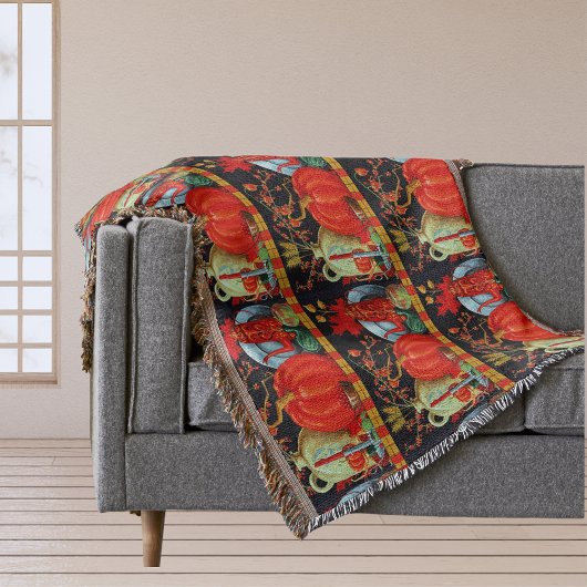 Couverture Décoration Citrouille Festive d'automne