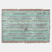 Couverture Décoration Côtière Personnalisée Et Longitude (Devant)