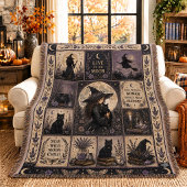 Couverture Décoration de Halloween en patchwork de sorcière