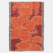 Couverture décorative florale Hawaïenne à motif d' (devant Vertical)