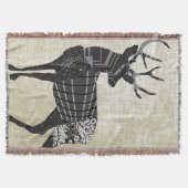 Couverture Deer Geometry Abstrait Motif Lodge Boys (Devant)