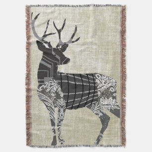 Couverture Deer Geometry Abstrait Motif Lodge Boys