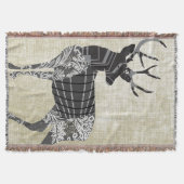 Couverture Deer Geometry Abstrait Motif Lodge Boys (Devant)