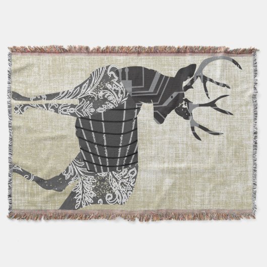 Couverture Deer Geometry Abstrait Motif Lodge Boys (Devant)