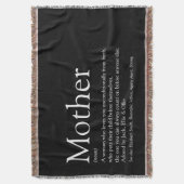Couverture Définition de Mère Maman Noir et Blanc (devant Vertical)