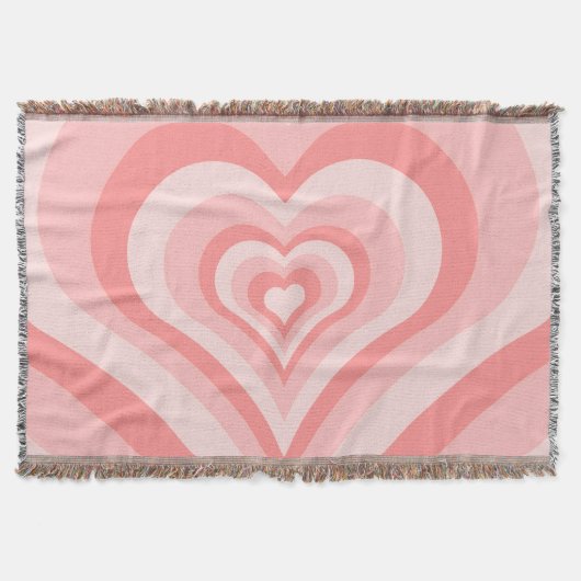 Couverture Dégradé de cœurs roses – Amour de fille mignon (Devant)