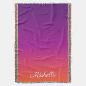 Couverture dégradé violet, rose et orange foncé (devant Vertical)