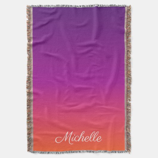 Couverture dégradé violet, rose et orange foncé (devant Vertical)