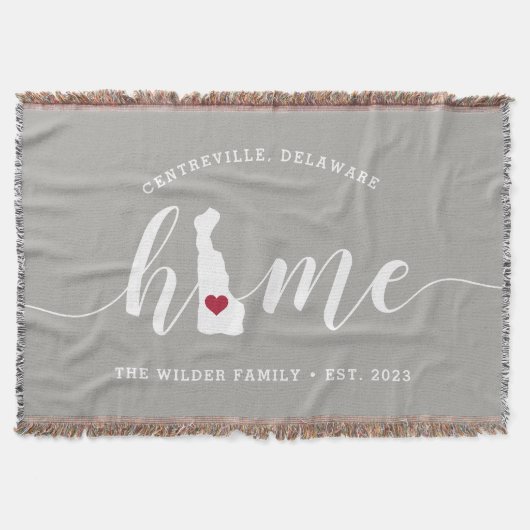 Couverture Delaware Home State Personnalisé Russe (Devant)