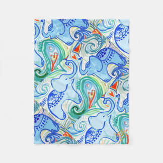 Couverture d'éléphant d'Asie de maman et de bébé