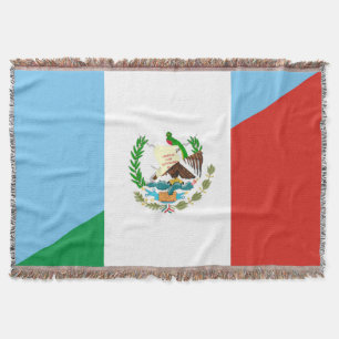 Couverture demi de symbole de drapeau du Guatemala Mexique