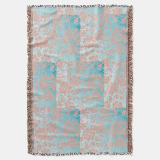 Couverture Dentelle et Turquoise floraux (devant Vertical)
