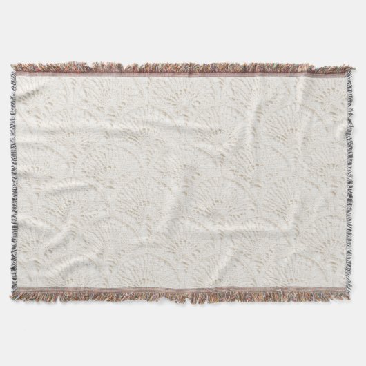 Couverture Dentelle fausse blanche crème (Devant)