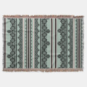 Couverture Dentelle noire, oreiller jetable ouvert (Devant)