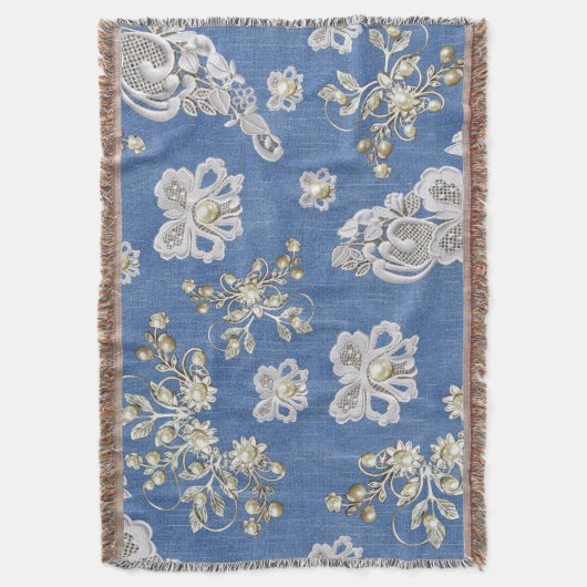 Couverture Dentelles et perles texturées Denim (devant Vertical)