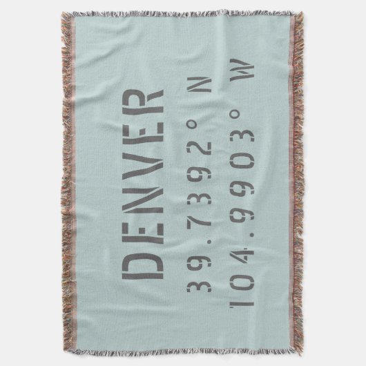 Couverture Denver Latitude Longitude (devant Vertical)