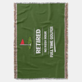Couverture Départ à la retraite de golf sur fond de drapeau d (devant Vertical)