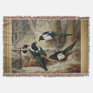 Couverture Des Magpies Autour D'Une Femme Morte Capercaillie