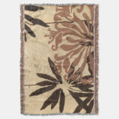 Couverture Design de crayon floral avec Feuilles tawny (devant Vertical)