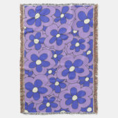 Couverture Design de fleurs bleu et violet dessiné à la main (devant Vertical)