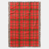 Couverture Design de Motif de Noël Tartan rouge (devant Vertical)