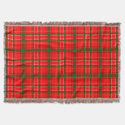 Couverture Design de Motif de Noël Tartan rouge (Devant)