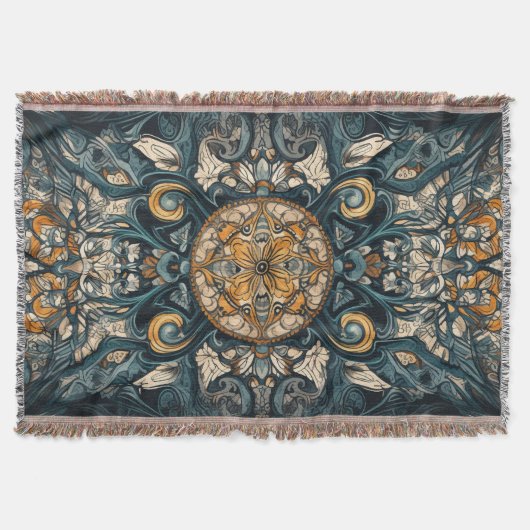 Couverture Design de plafond Turquoise et ambré folklorique (Devant)