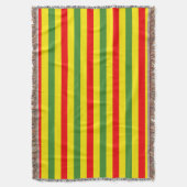 Couverture Design de rayures rouges jaunes vertes (devant Vertical)