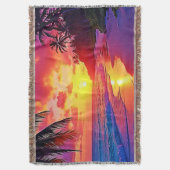 Couverture Design de rêve de plage Sunset Vibrant (devant Vertical)