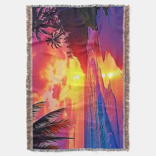 Couverture Design de rêve de plage Sunset Vibrant (devant Vertical)