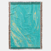 Couverture Design élégant et luxueux en marbre bleu or (devant Vertical)