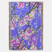 Couverture Design floral abstrait rose bleu (devant Vertical)