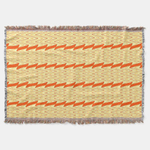Couverture Design jaune clair et chevron rouille