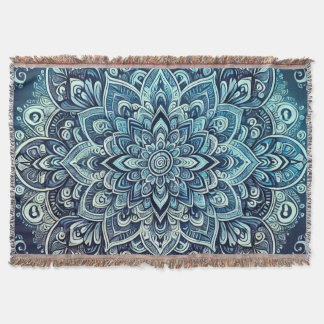 Couverture Design Mandala dégradé bleu