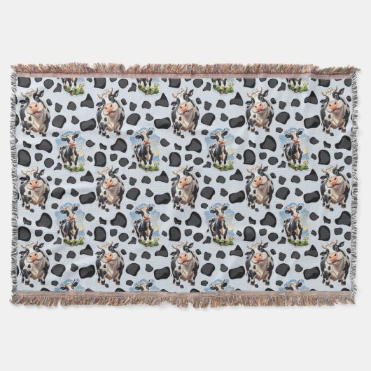 Couverture Design Motif animal de vache (Devant)