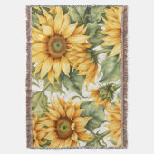 Couverture Design Motif d'art Sunflower (devant Vertical)