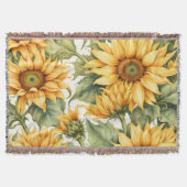 Couverture Design Motif d'art Sunflower (Devant)