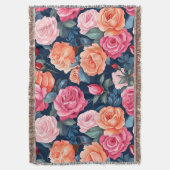 Couverture Design Motif Rose rouge rose orange (devant Vertical)