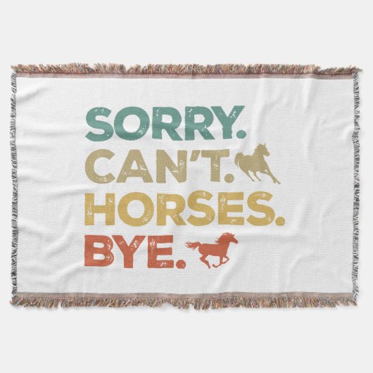 Couverture Désolé, pas de chevaux au revoir (Devant)