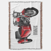 Couverture dessin animé de la moto Sidecar (devant Vertical)