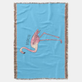 Couverture dessin animé d'oiseau Flamant rose (devant Vertical)